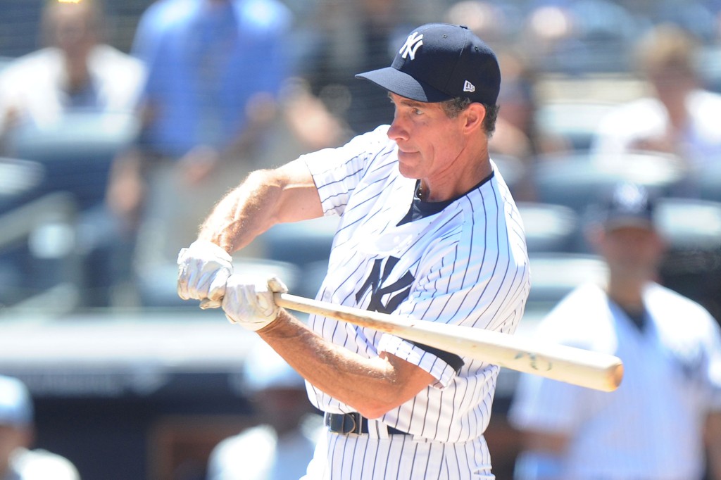 Paul O'Neill come parte di Old Timers Day 