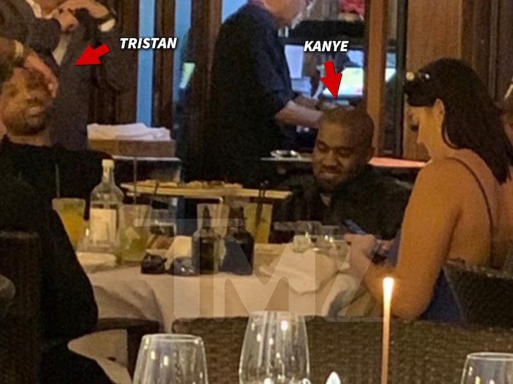 Kanye West e Tristan Thompson cenano insieme a Miami