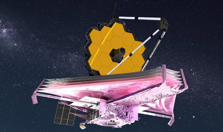 Telescopio spaziale multistrato con scudo solare James Webb della NASA