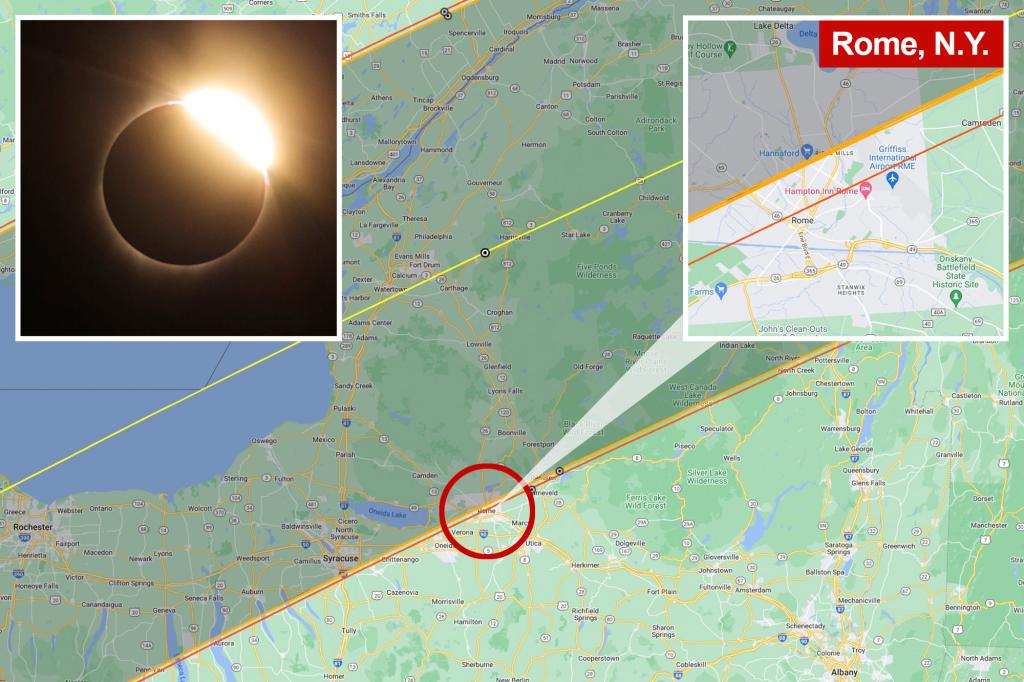 Gli esperti avvertono che il bordo del percorso di un’eclissi solare totale potrebbe spostarsi leggermente