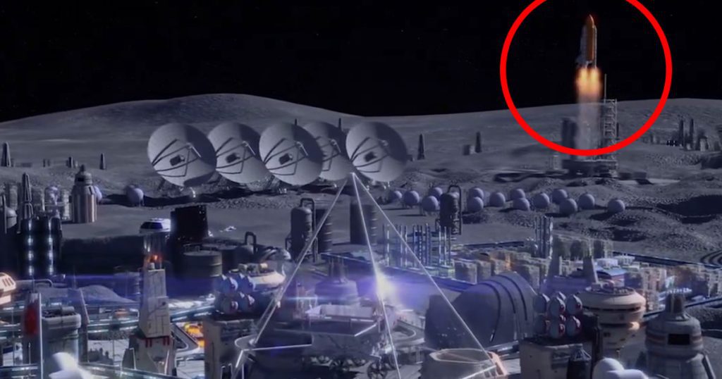 La Cina pubblica un video CGI della base lunare e contiene qualcosa di molto strano